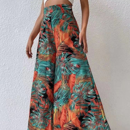 Chic Floral Wide-Leg Pants by Sophie Laurie