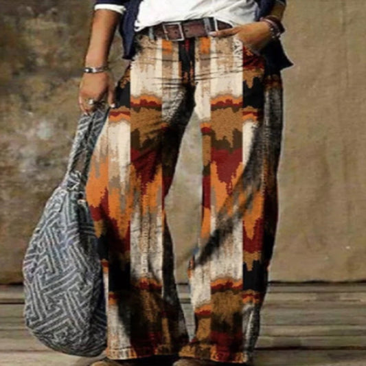 Boho Print Sophie Laurie Wide Leg Pants