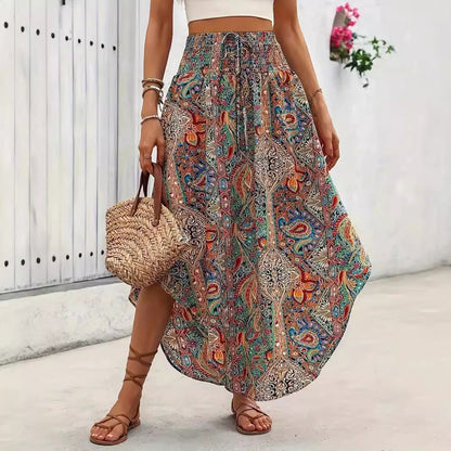 Boho Floral Sophie Laurie A-Line Skirt