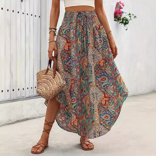 Boho Floral Sophie Laurie A-Line Skirt