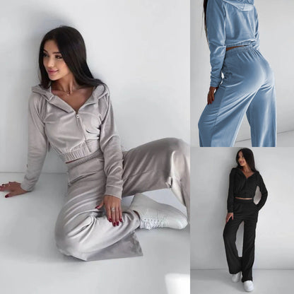 Chic Sophie Laurie Two-Piece Sweatshirt Lounge Set