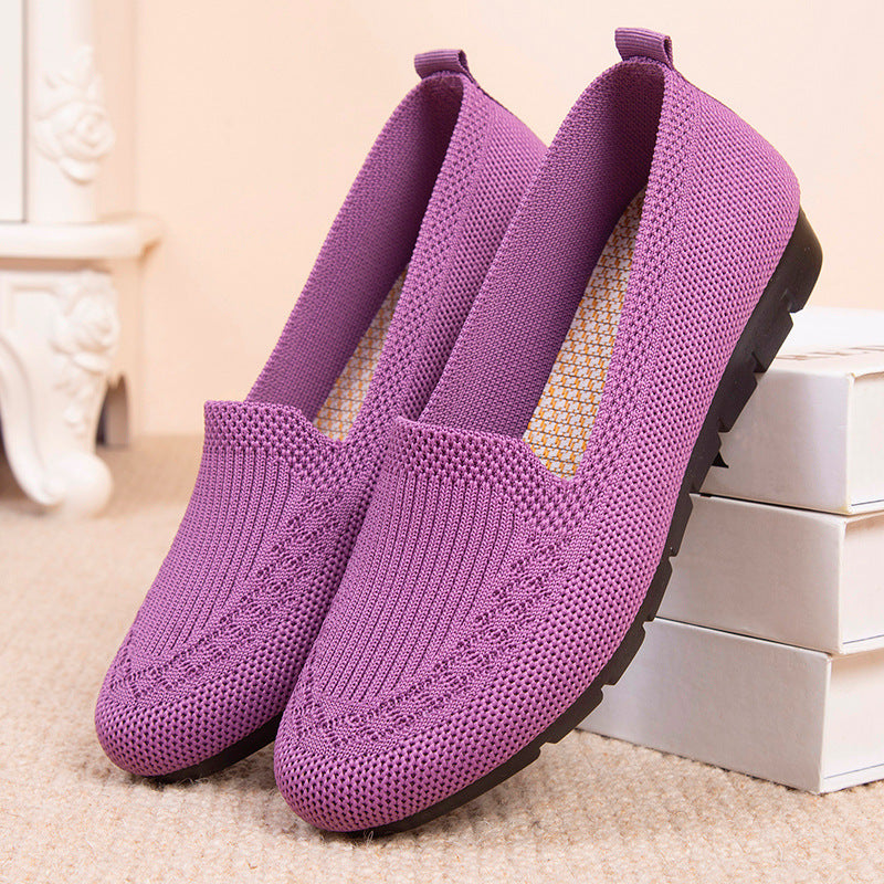 Breathable Sophie Laurie Net Cloth Slip-On Shoes