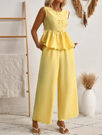 Chic Yellow Sophie Laurie Two Piece Set