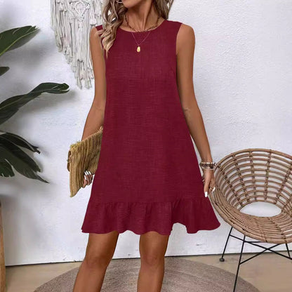 Ruffle Sleeveless Summer Dress by Sophie Laurie