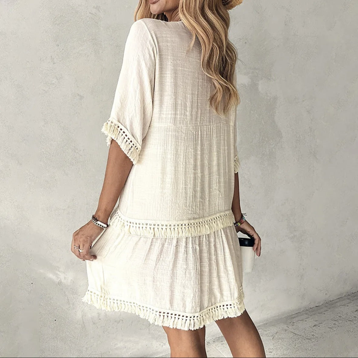 Chic V-Neck Summer Dress Sophie Laurie