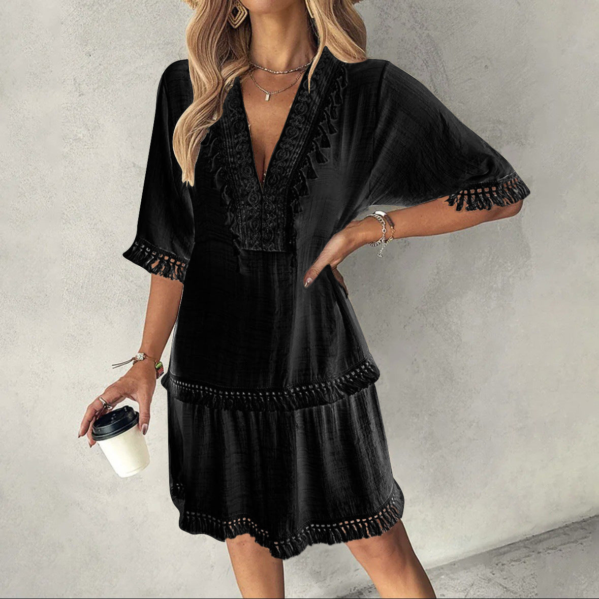 Chic V-Neck Summer Dress Sophie Laurie