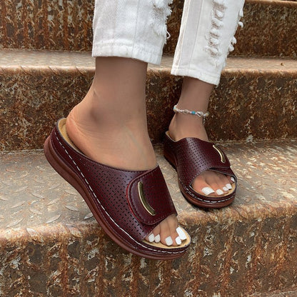 Hollow Platform Sandals Sophie Laurie Women’s Slides