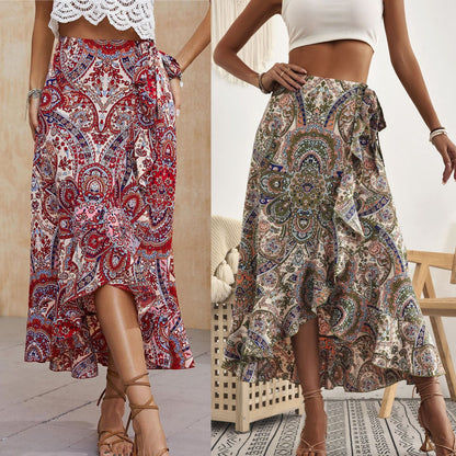 Boho Ruffle Sophie Laurie Pinterest-Inspired Skirt