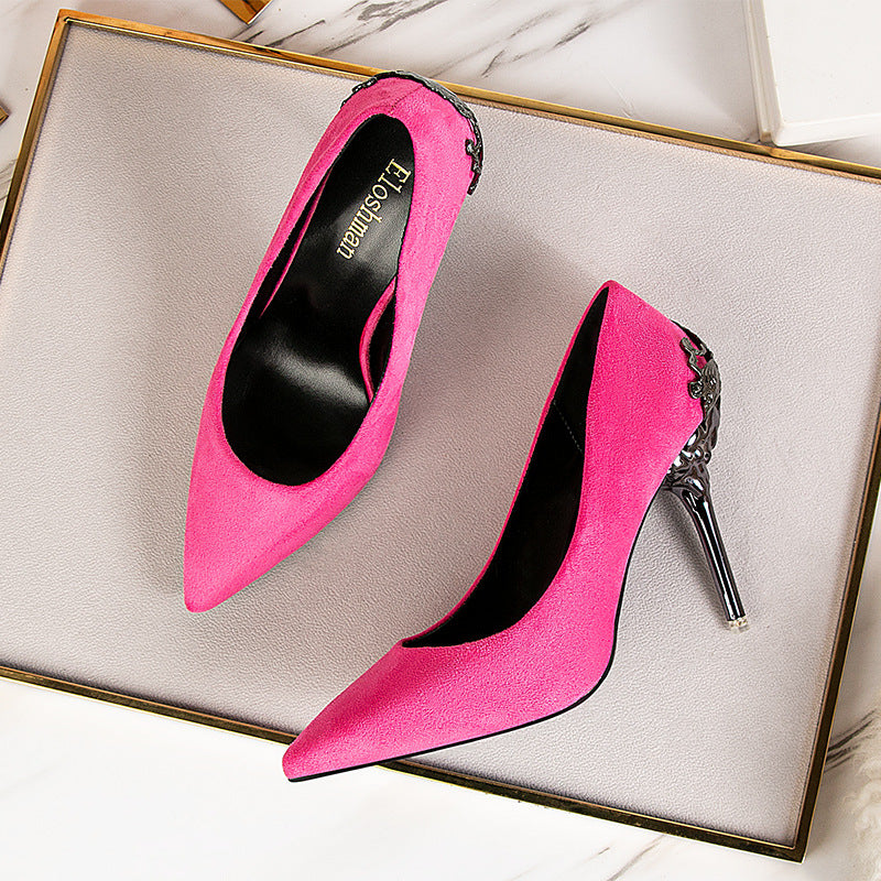 Elegant Suede High Heels by Sophie Laurie