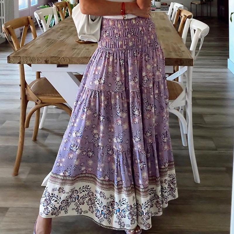 Floral High Waist Maxi Skirt Sophie Laurie