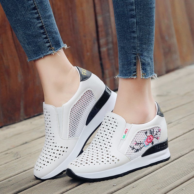 Embroidered Slip-On Loafers by Sophie Laurie