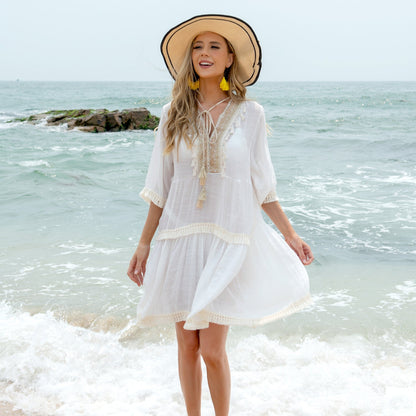 Chic V-Neck Summer Dress Sophie Laurie