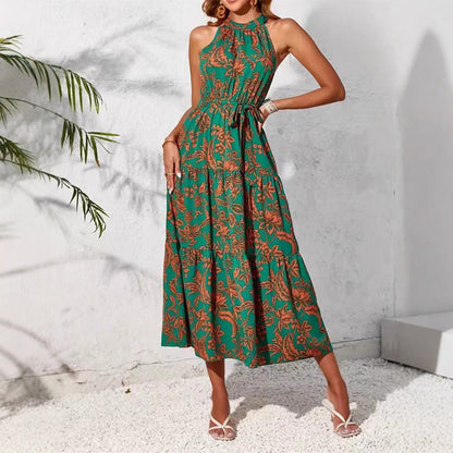 Boho Floral Sophie Laurie Sleeveless Summer Dress