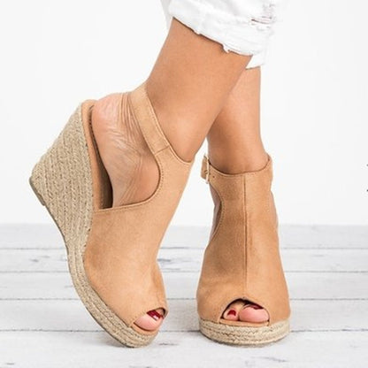 Chic Platform Wedge Sandals Sophie Laurie