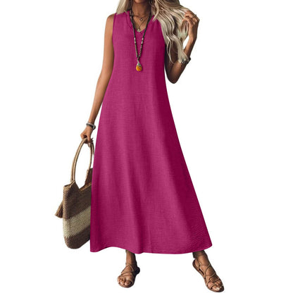 Chic Hemp Sleeveless Dress Sophie Laurie