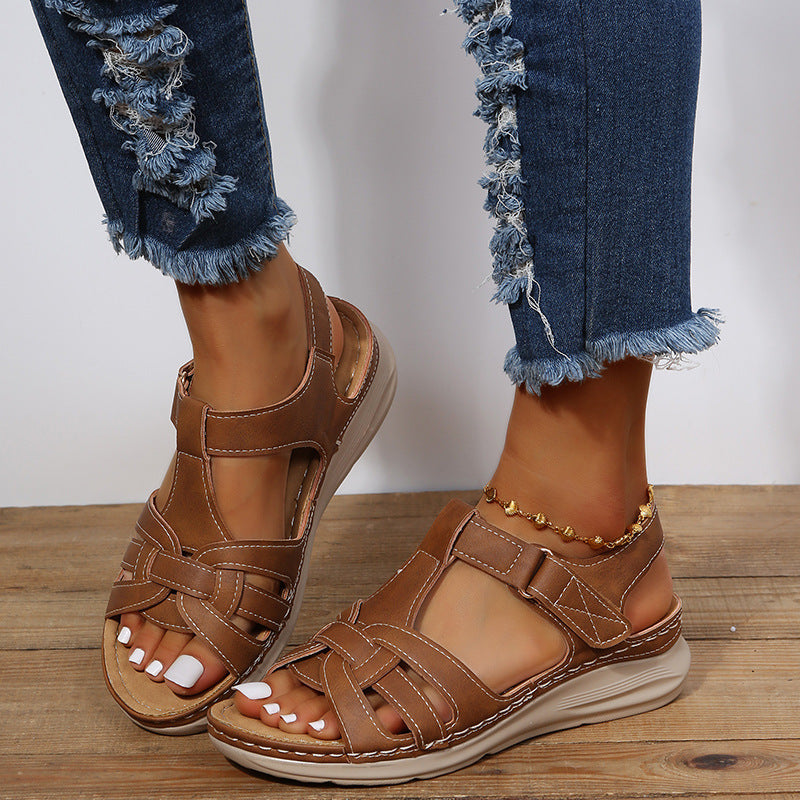 Vintage Comfort Wedge Sandals by Sophie Laurie