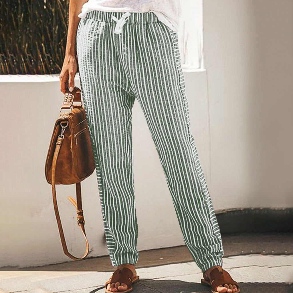 Pinterest-Inspired Sophie Laurie Striped Wide-Leg Pants