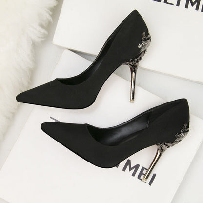 Elegant Suede High Heels by Sophie Laurie