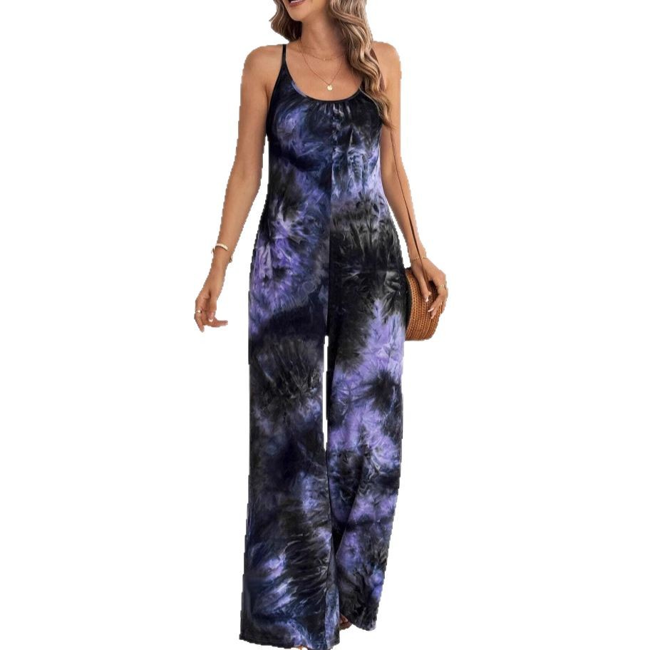 Chic Printed Sleeveless Jumpsuit by Sophie Laurie