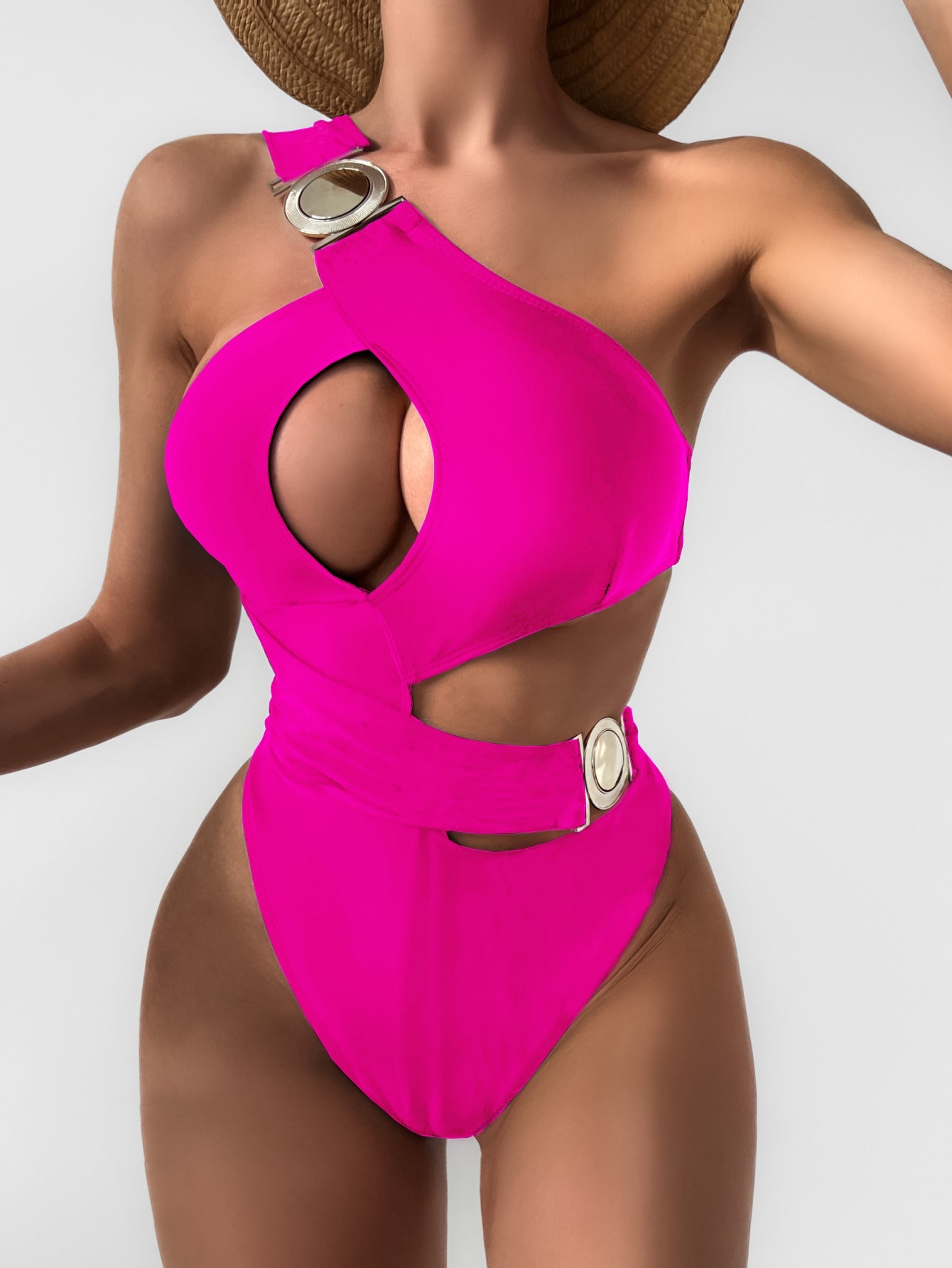 Chic One-Shoulder Sophie Laurie Cutout Bikini