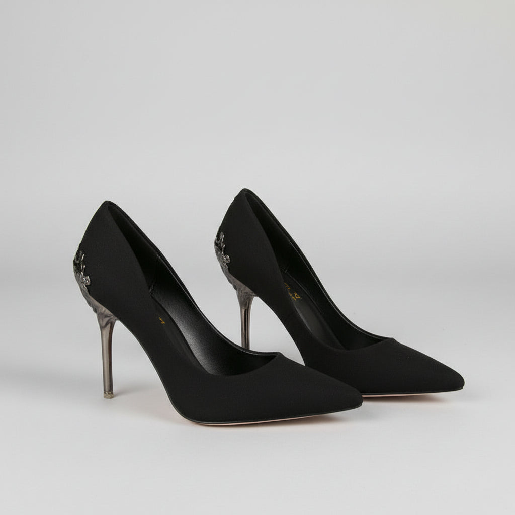 Elegant Suede High Heels by Sophie Laurie
