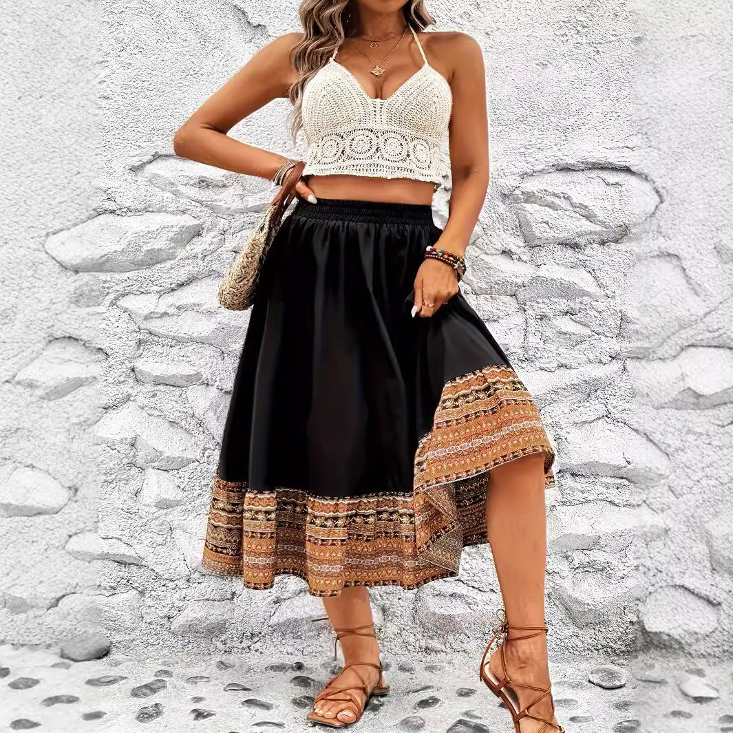 Boho A-Line Maxi Skirt by Sophie Laurie