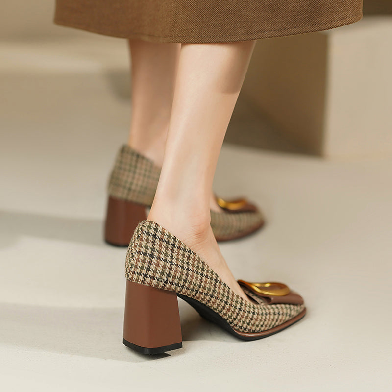Chic Bow Metal Heels by Sophie Laurie