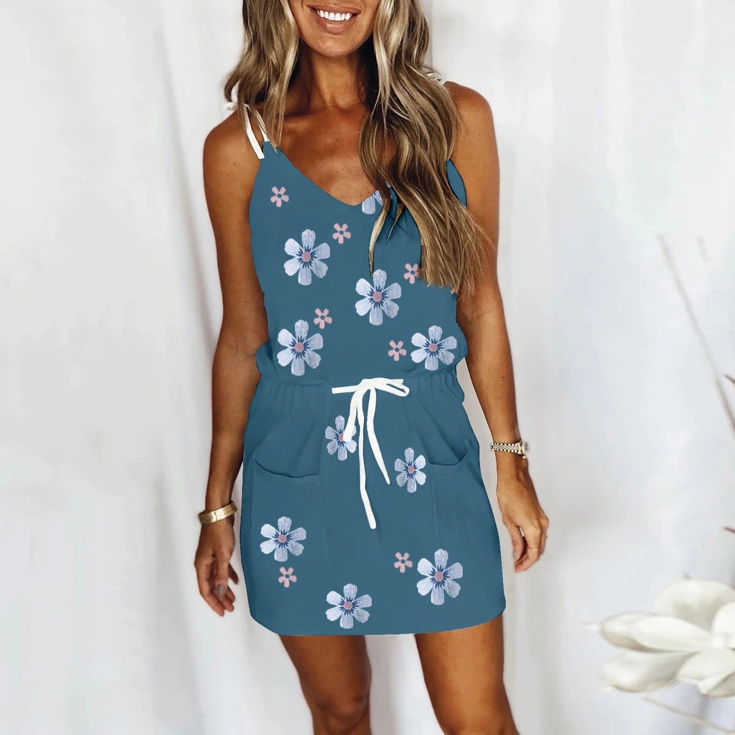 Chic Summer Suspender Dress by Sophie Laurie