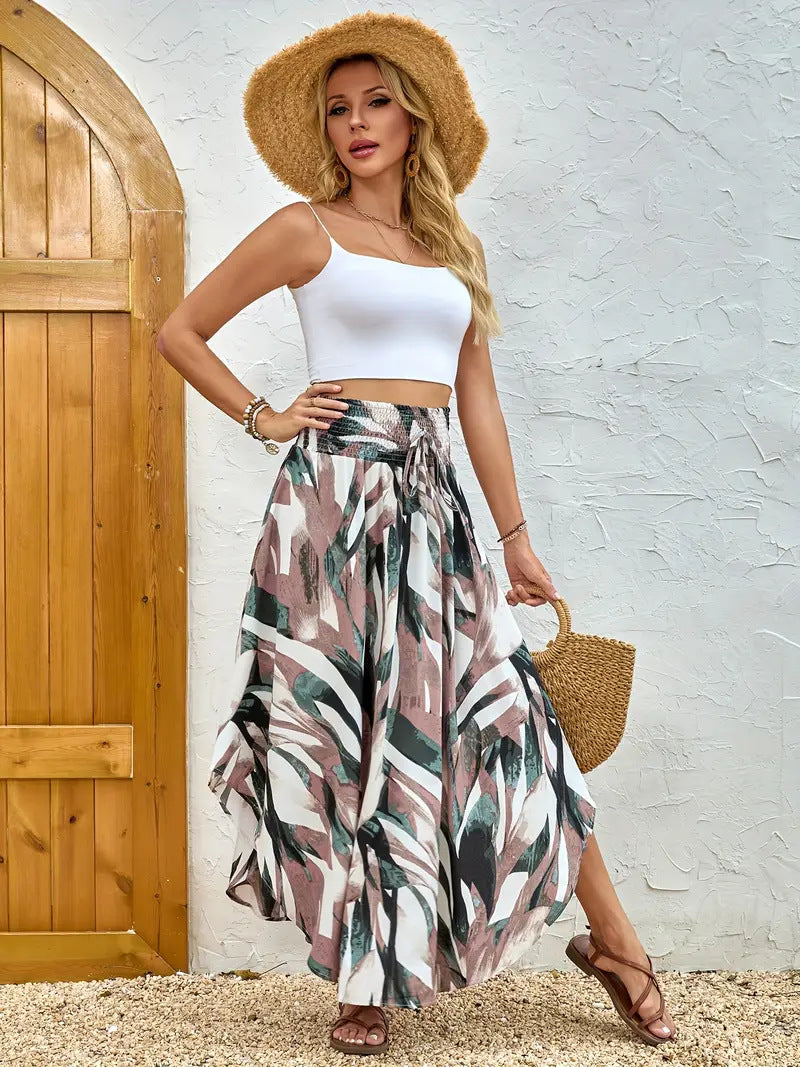 Boho Floral Sophie Laurie A-Line Skirt