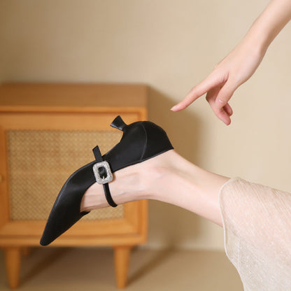 Elegant Rhinestone Heels by Sophie Laurie