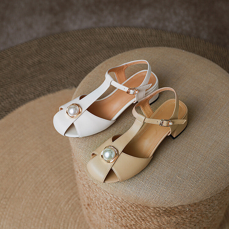 Chic T-Strap Sophie Laurie Summer Sandals