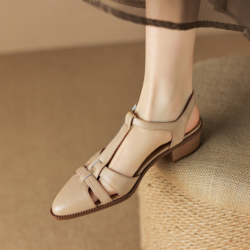 Retro Roman Closed Toe Sandals by Sophie Laurie
