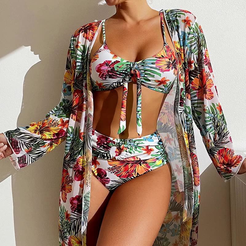 Floral Split Bikini Set by Sophie Laurie