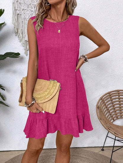 Ruffle Sleeveless Summer Dress by Sophie Laurie
