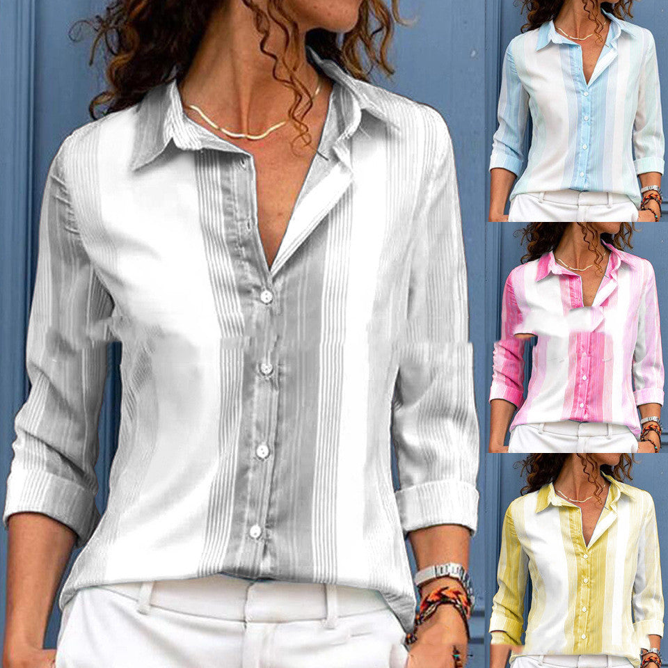 Striped Loose-Fit Blouse by Sophie Laurie