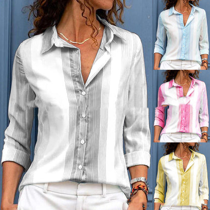 Striped Loose-Fit Blouse by Sophie Laurie
