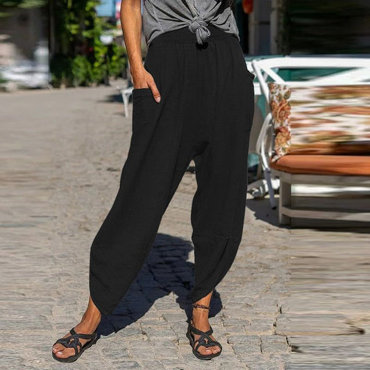 Relaxed Fit Sophie Laurie Cotton Casual Pants