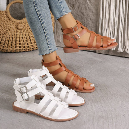 Chic Roman Sophie Laurie Hollow Sandals