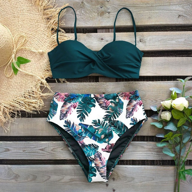 Floral High Waist Bikini by Sophie Laurie
