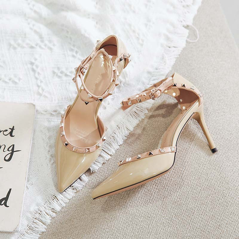 Chic Rivet High Heels by Sophie Laurie