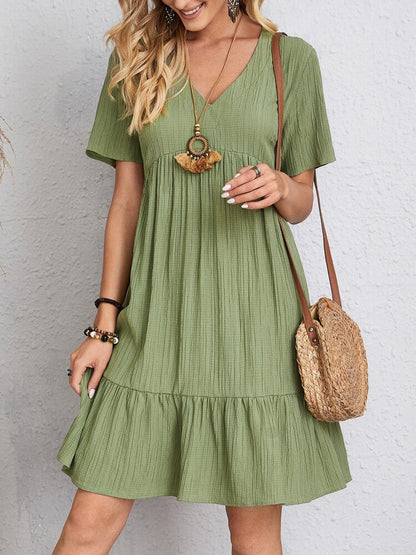Chic Summer V-Neck Dress by Sophie Laurie