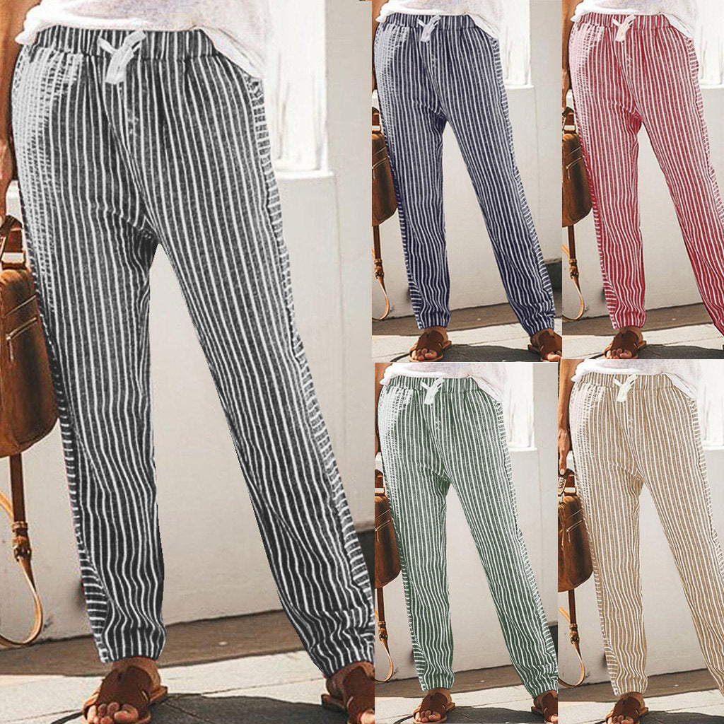 Pinterest-Inspired Sophie Laurie Striped Wide-Leg Pants