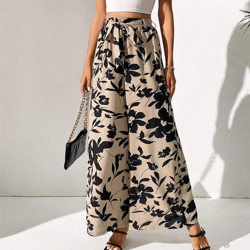 Floral High Waist Wide Leg Pants by Sophie Laurie