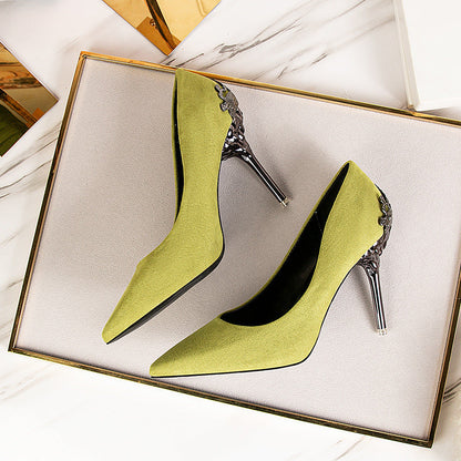 Elegant Suede High Heels by Sophie Laurie