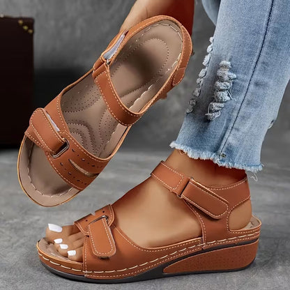 Comfort Wedge Sophie Laurie Perfect-Fit Strap Sandals