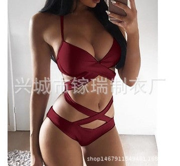 Chic Colorblock Sophie Laurie Strappy Bikini Set