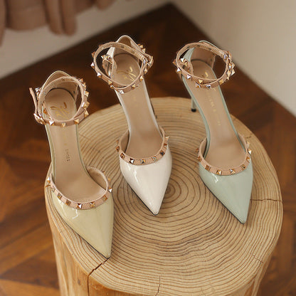 Chic Rivet High Heels by Sophie Laurie
