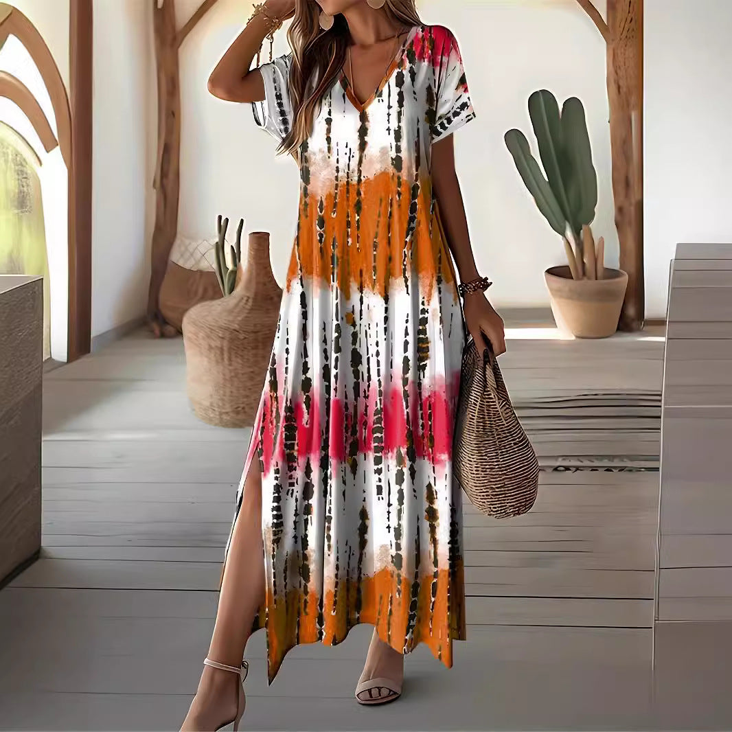 Chic Tie-Dye Maxi Dress Sophie Laurie