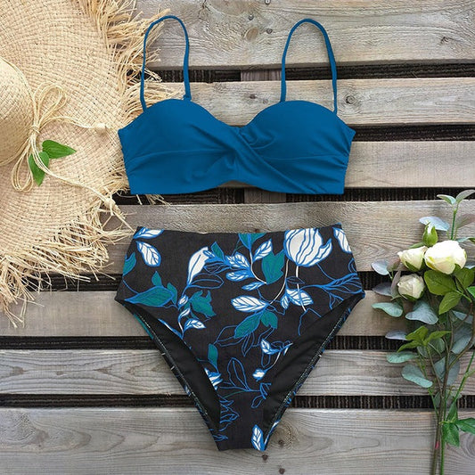 Floral High Waist Bikini by Sophie Laurie