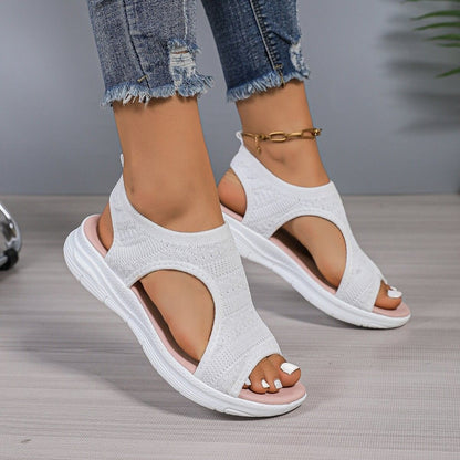 Breathable Flyknit Sandals by Sophie Laurie